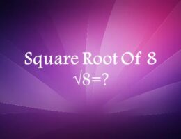 Square Root Of 8